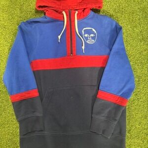 Earl Sweatshirt blue‎ & red striped hoodie Size S #hiphop